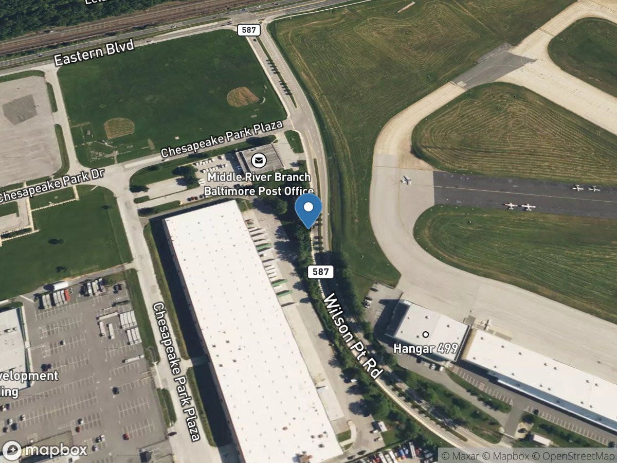 Unnamed Ditch on Wilson Pt Road at Middle River, MD location