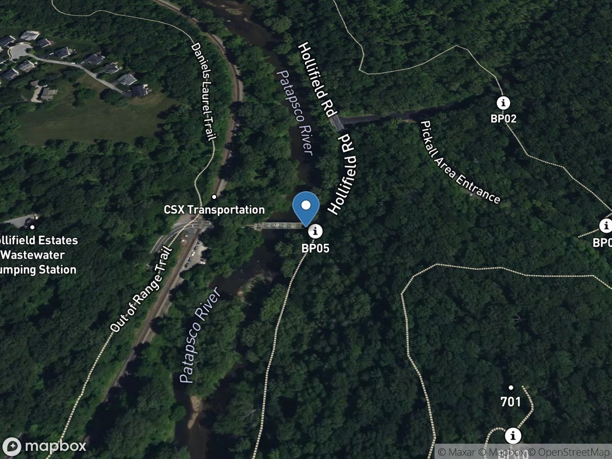 Patapsco River at Hollofield, MD location