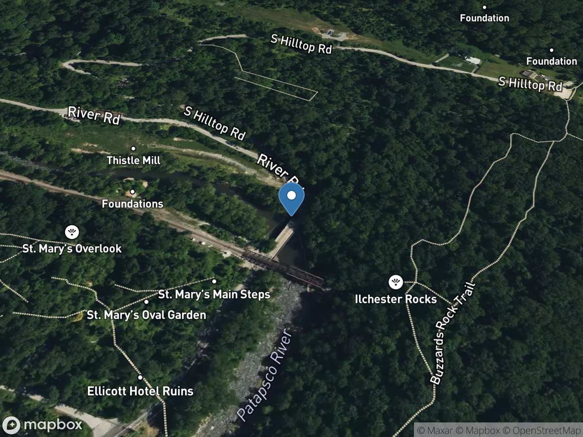 Patapsco River near Catonsville, MD location