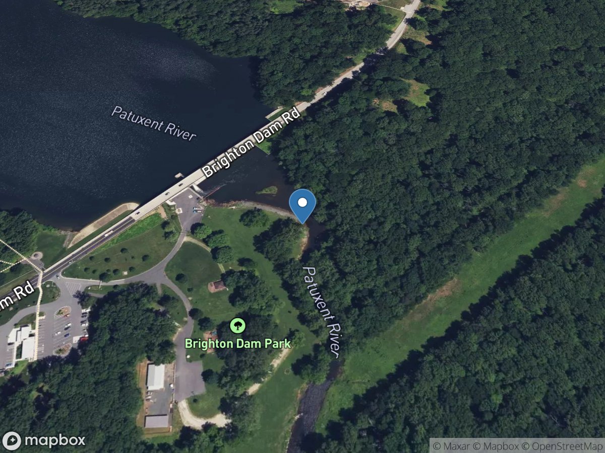 Patuxent River below Brighton DAM near Brighton,MD location