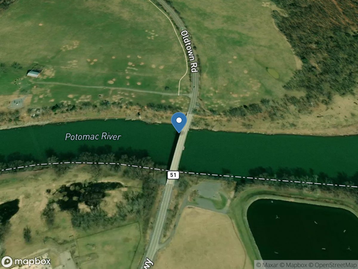 Potomac River at Paw Paw, WV location