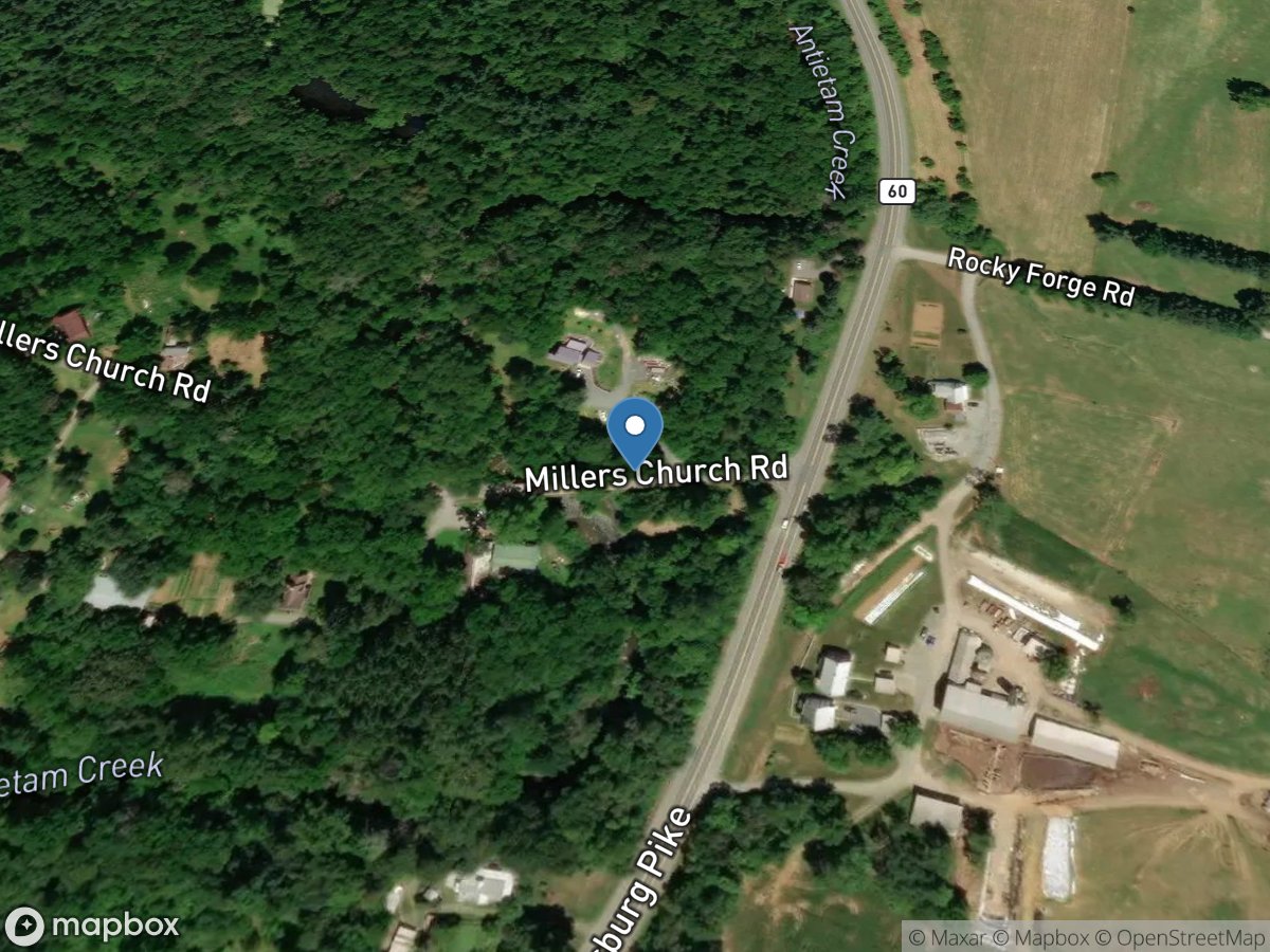 Antietam Creek near Waynesboro, PA location