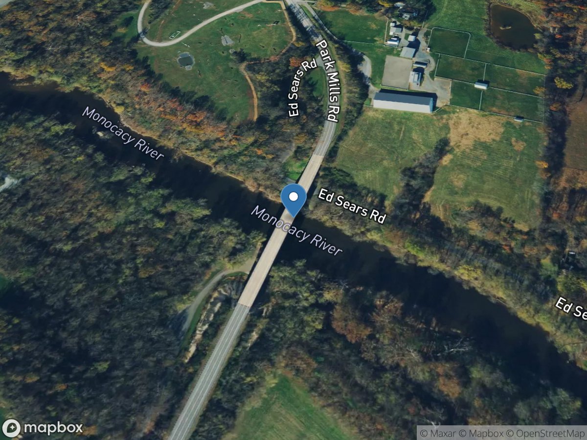 Monocacy River near Dickerson, MD location
