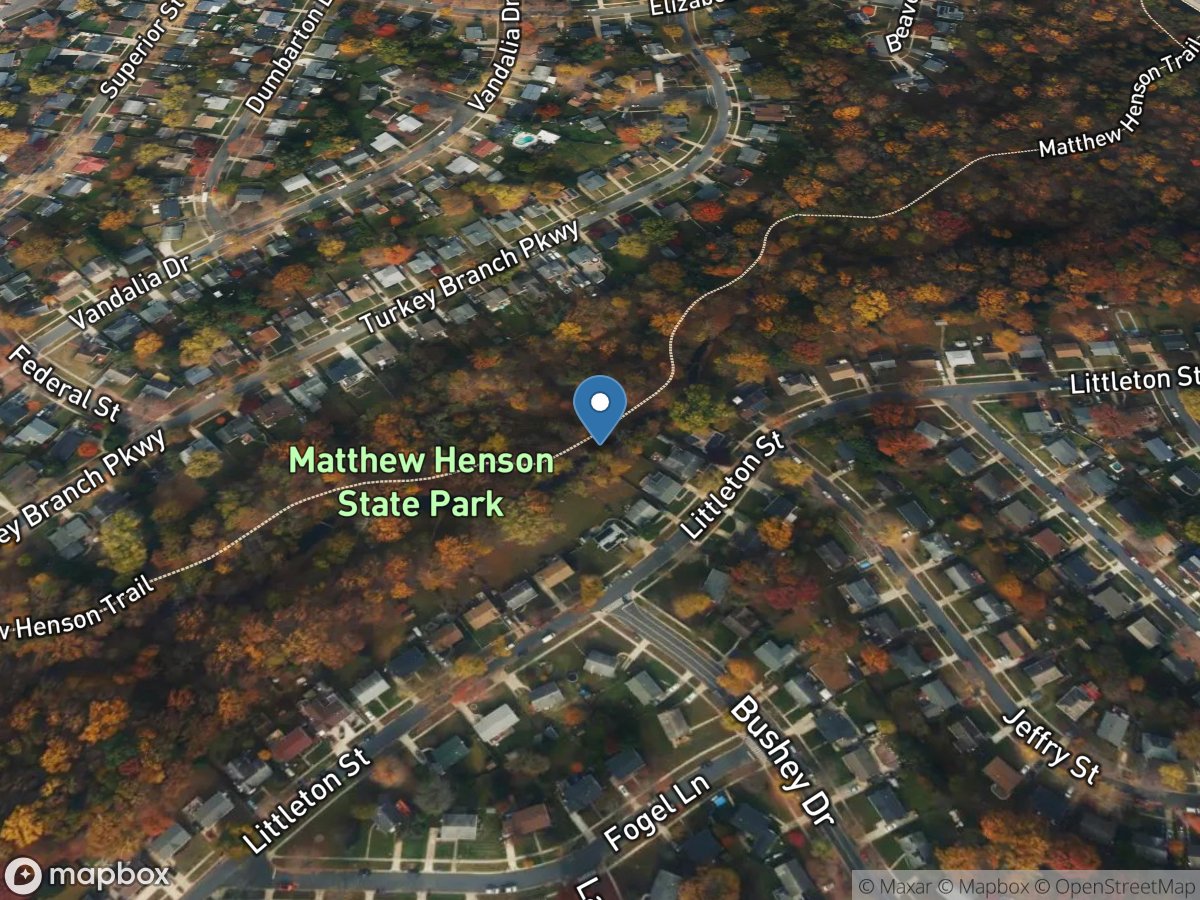 Turkey Branch near Rockville, MD location