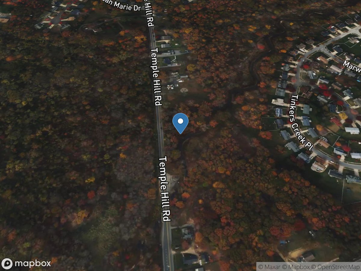 Tinkers Creek at Temple Hill Road at Pagetts Corner, MD location