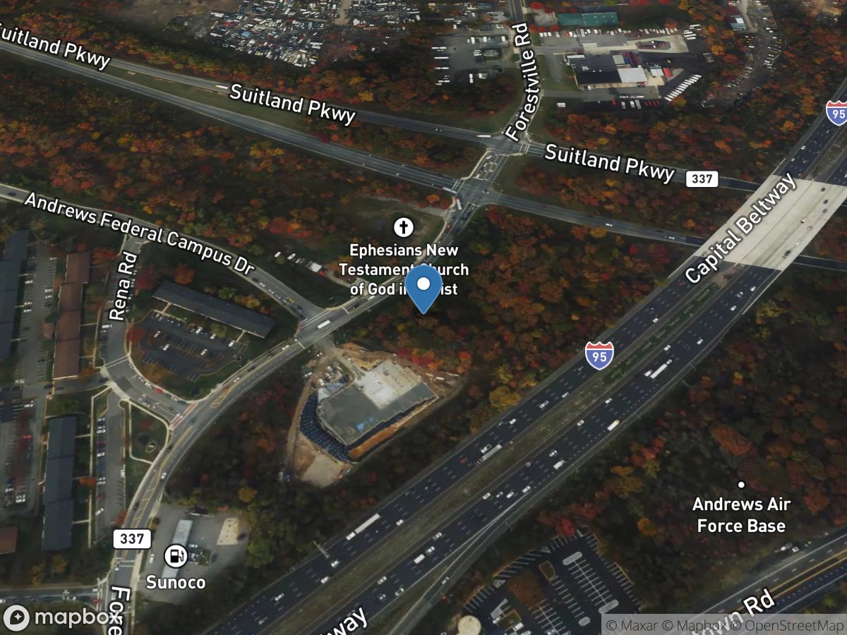 Henson Creek at Forestville Road at Westphalia, MD location