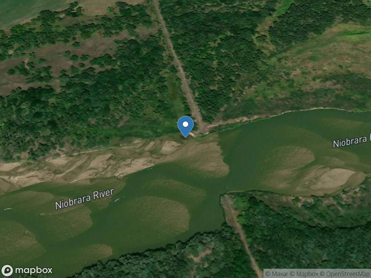 Niobrara River at Mariaville, Nebr. location