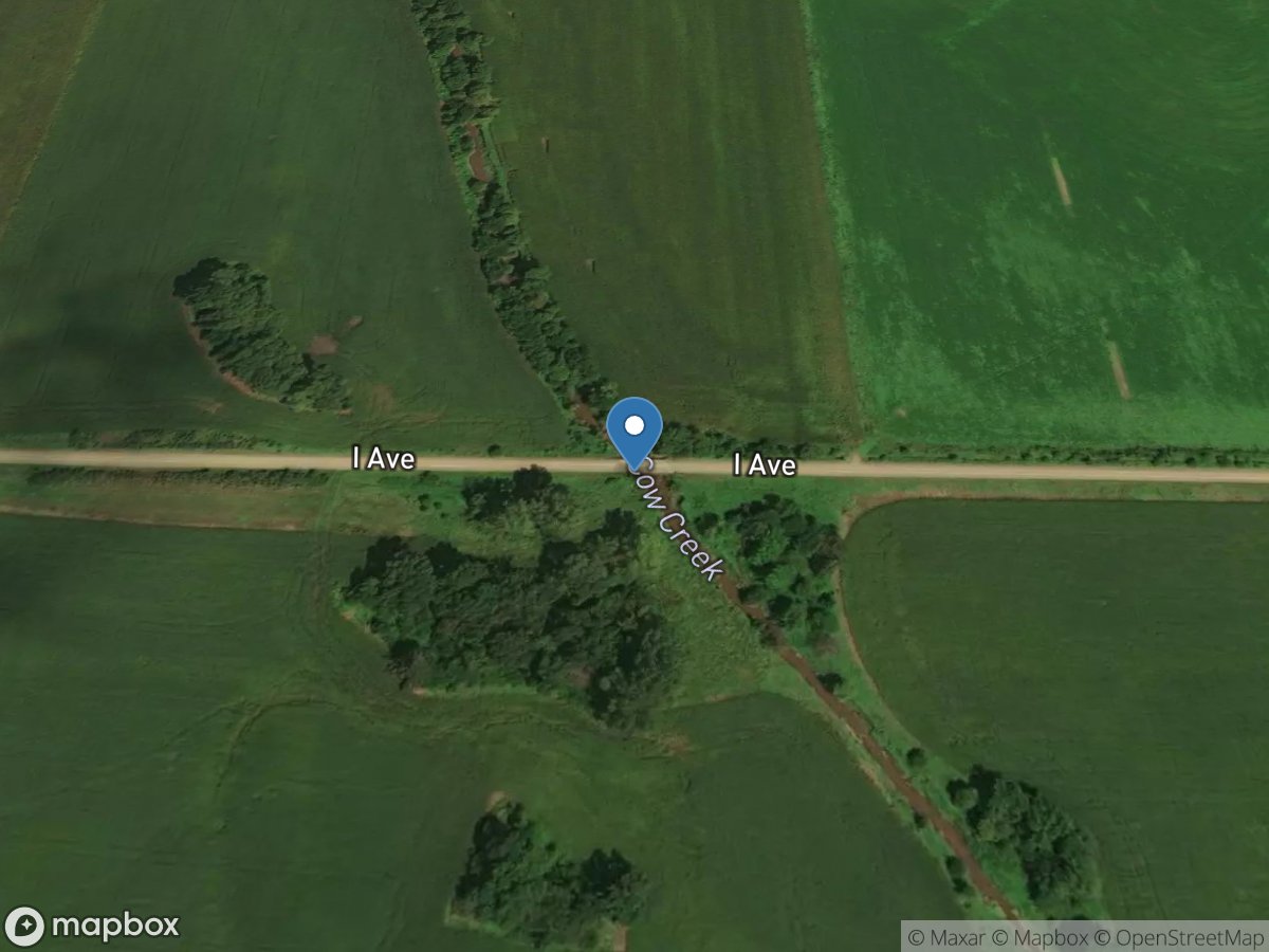 Cow Creek at Winnebago-Omaha Reservoir Bnd near Walthill, NE location