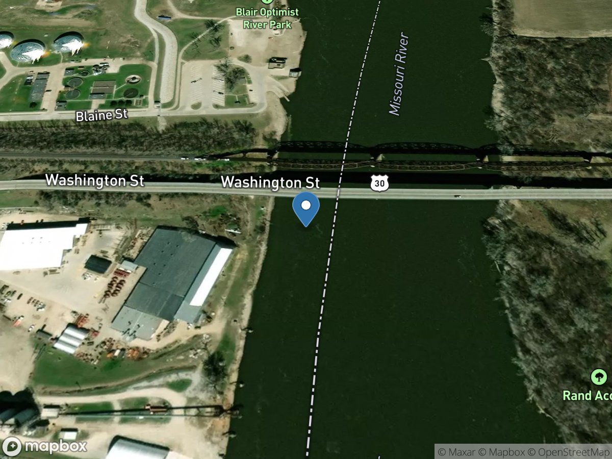 Missouri River at Blair, NE location