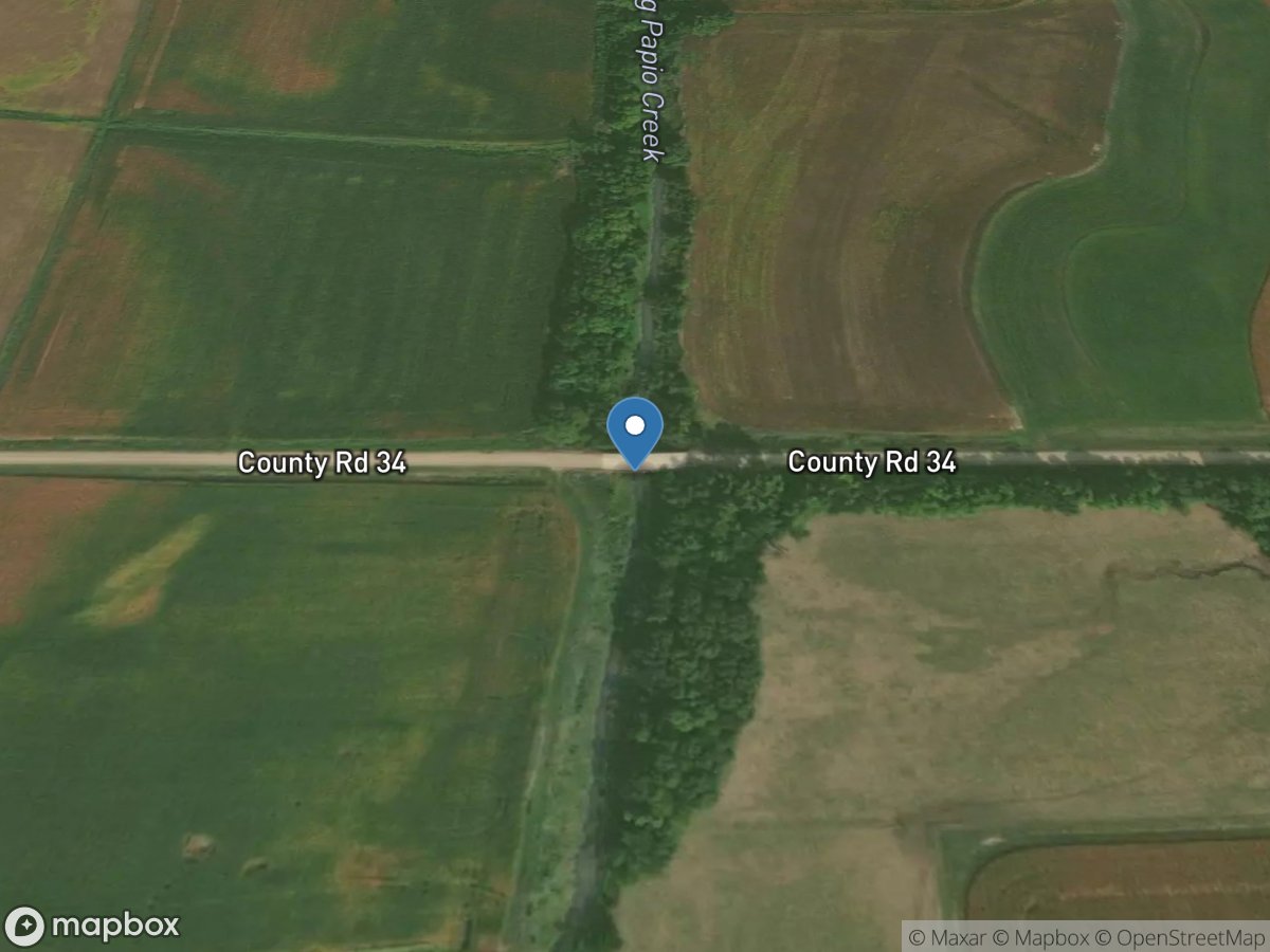 Big Papillion Creek near Kennard, Nebr. location