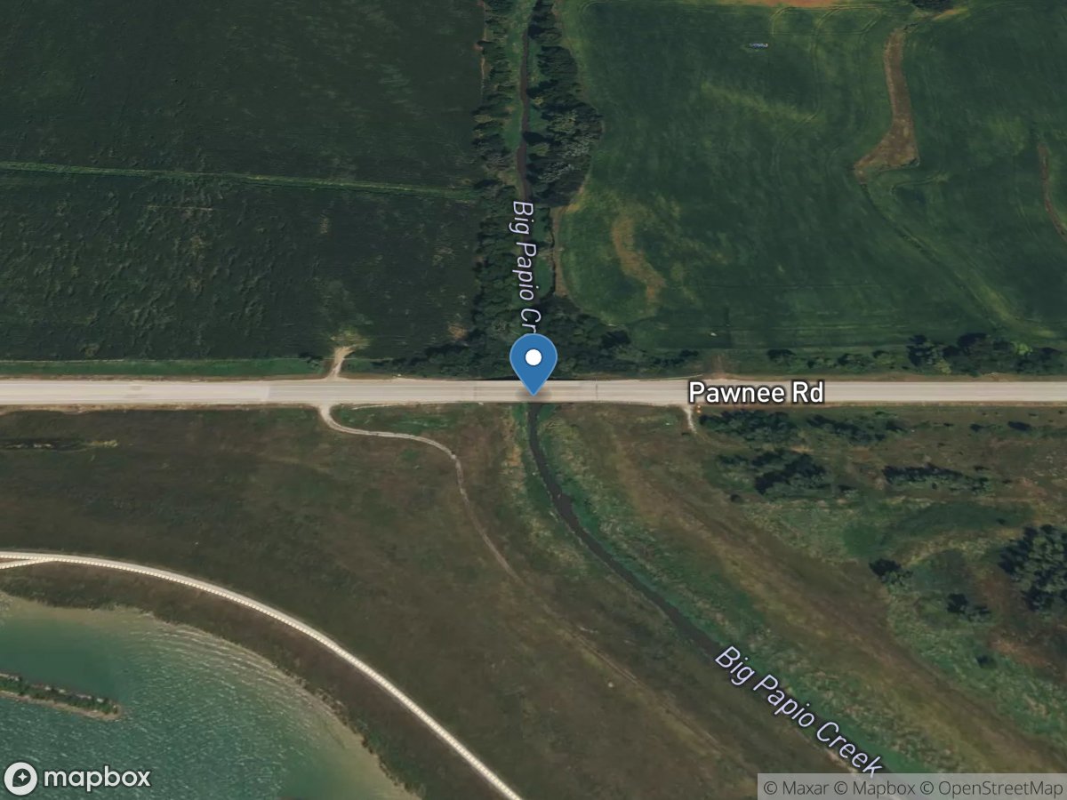 Big Papillion Creek near Bennington, Nebr. location