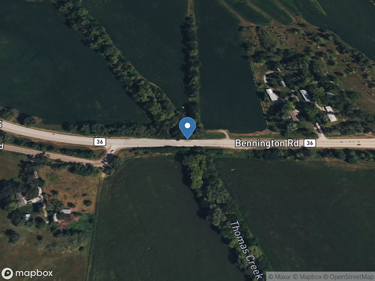 Thomas Creek near Bennington, Nebr. location