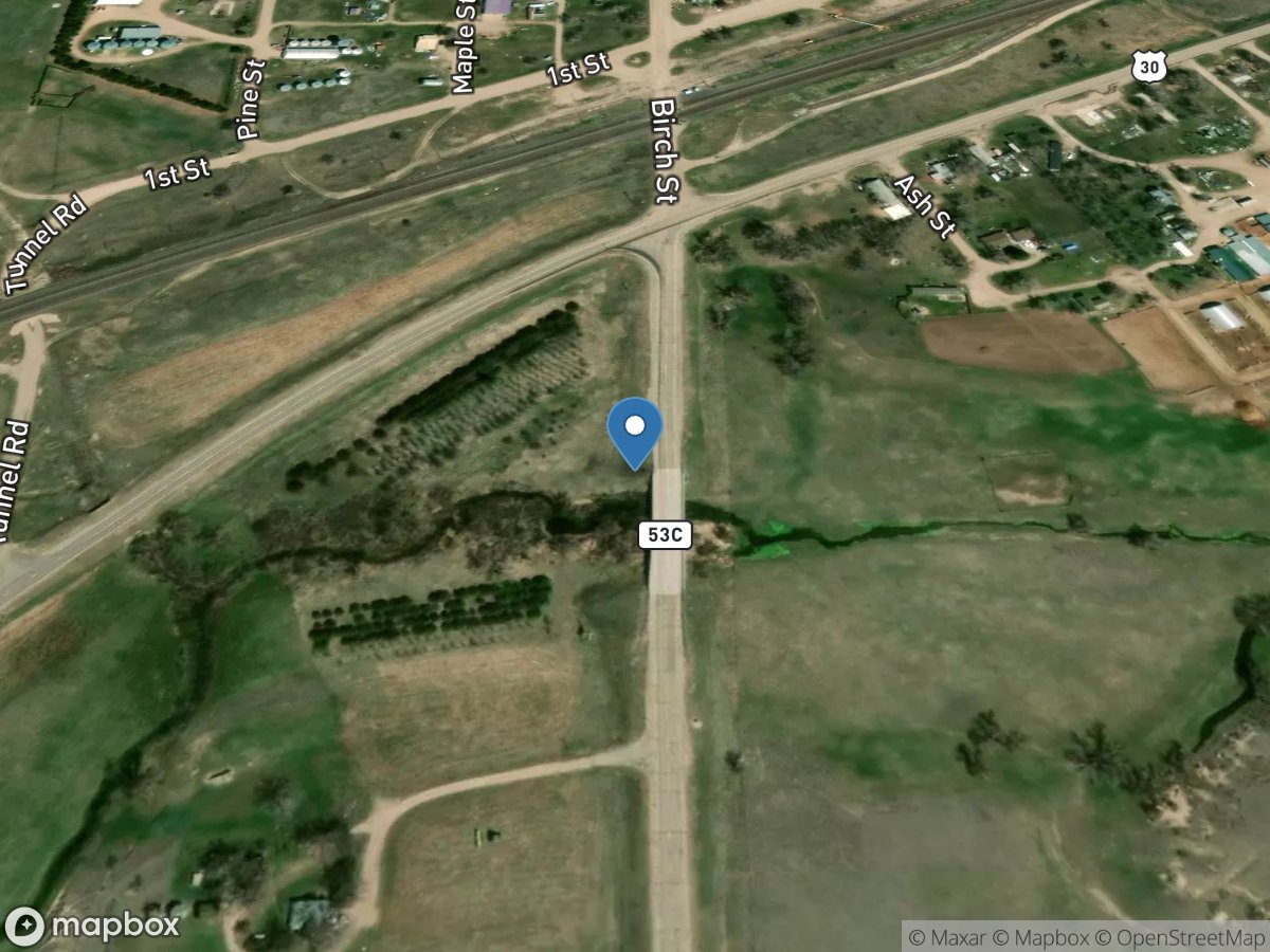 Lodgepole Creek at Bushnell, Nebr. location