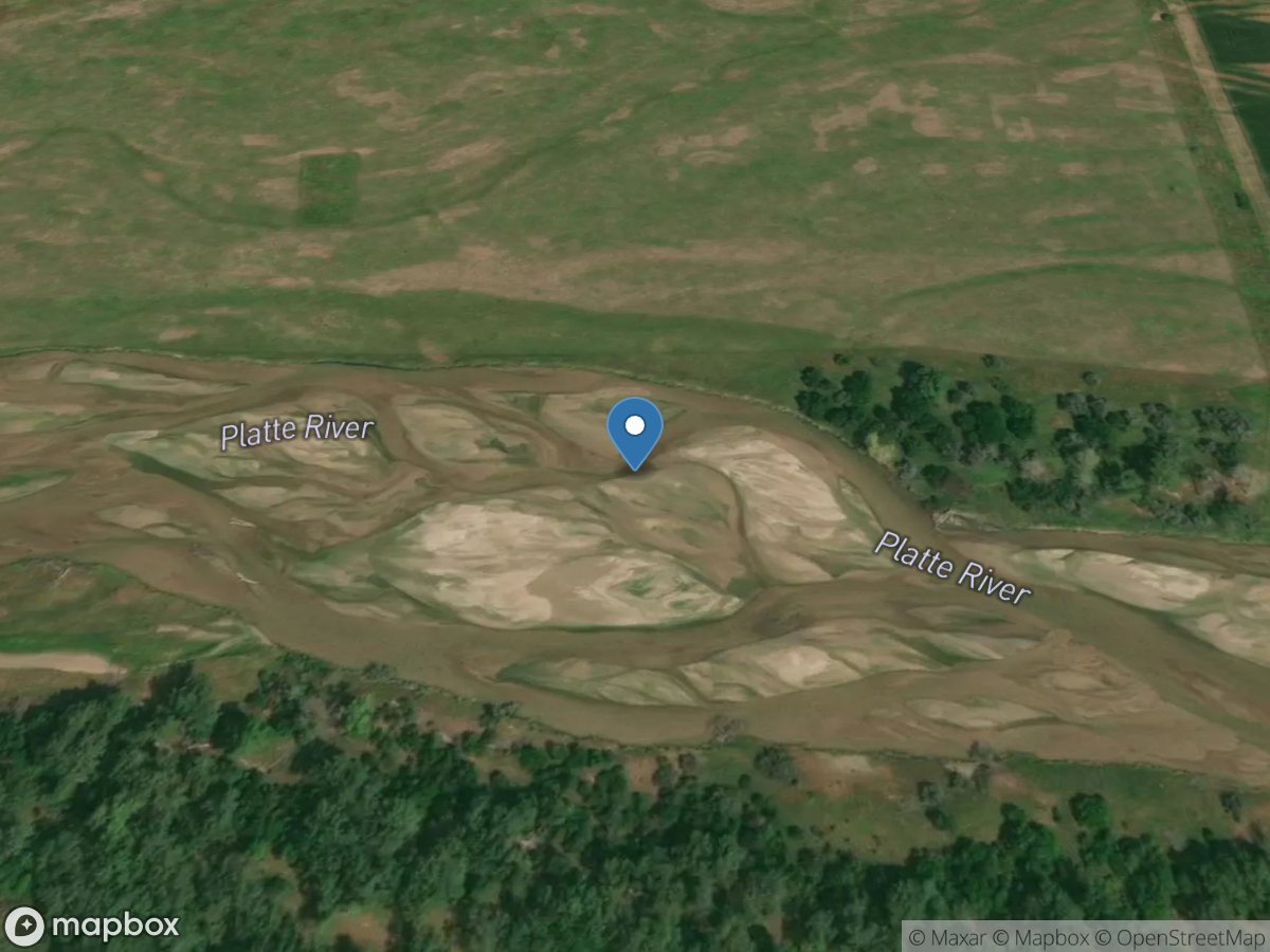 Platte River Mid-Ch, Cottonwood Ranch near Elm Cr, Nebr. location