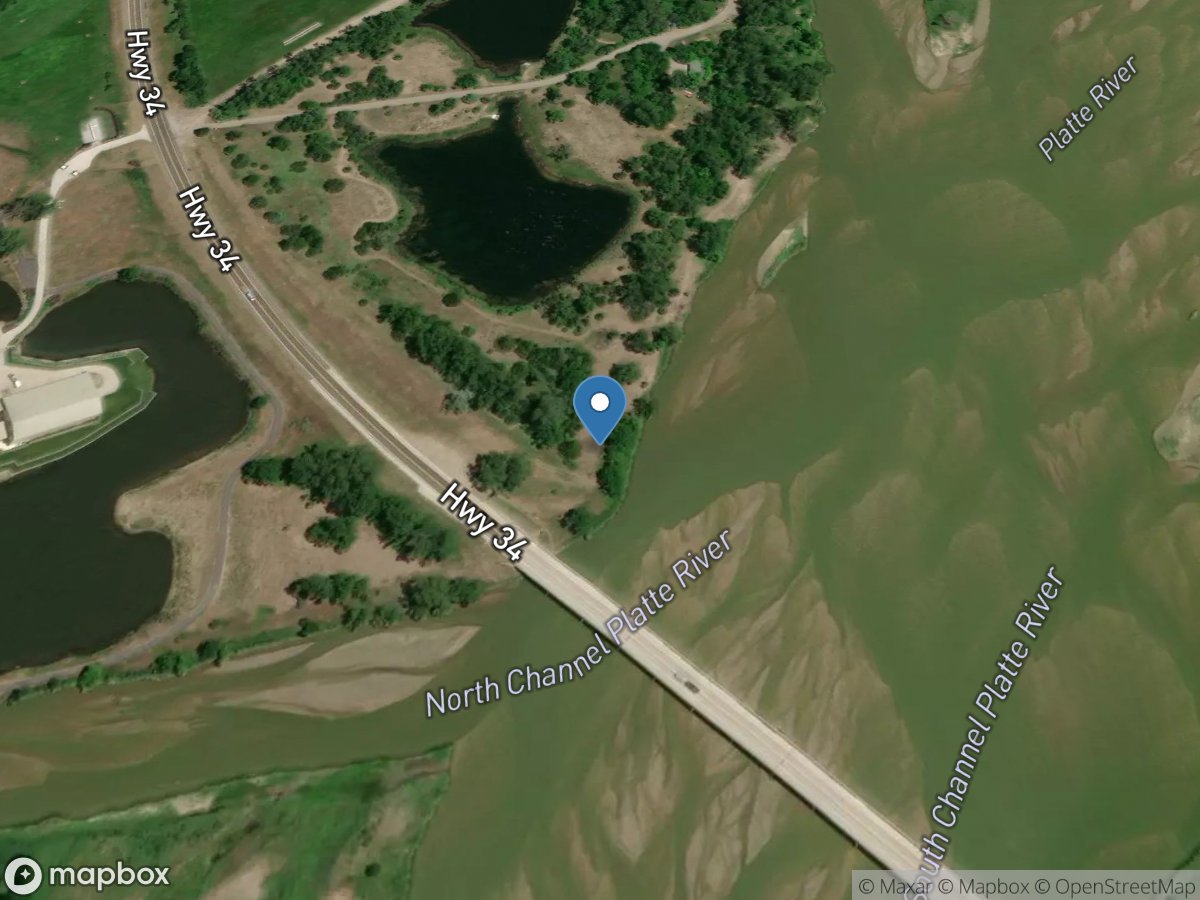 Platte River near Grand Island, Nebr. location