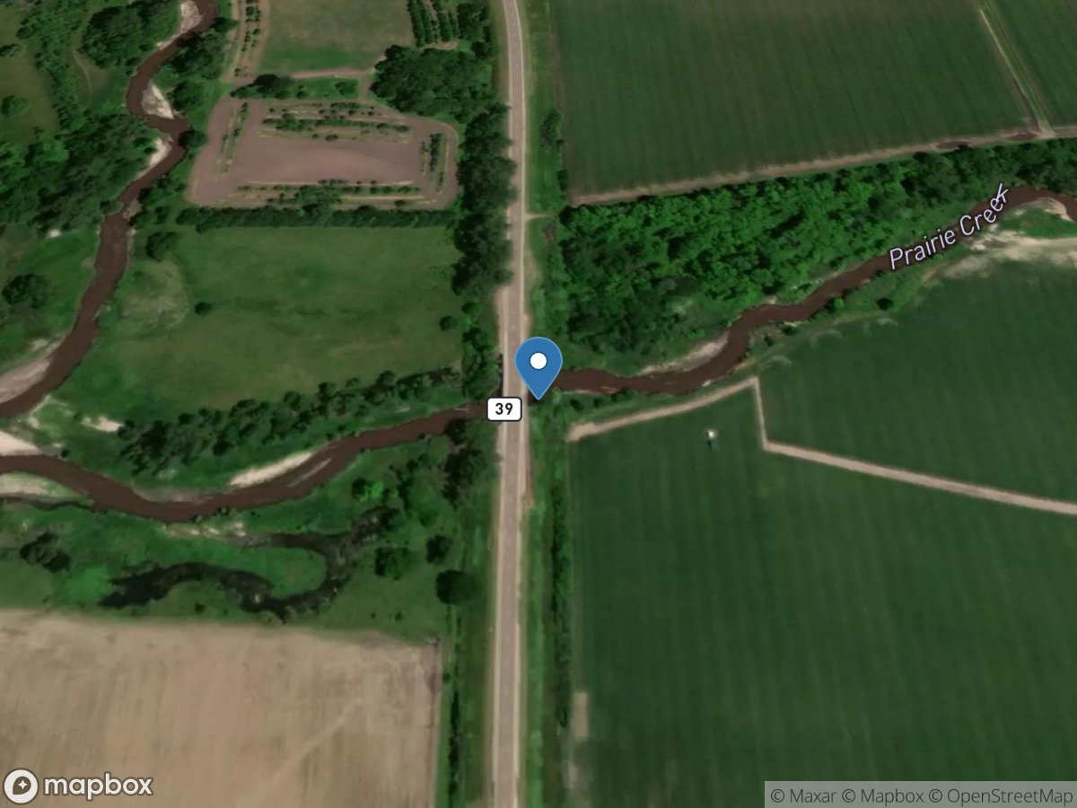 Prairie Creek near Silver Creek, Nebr. location