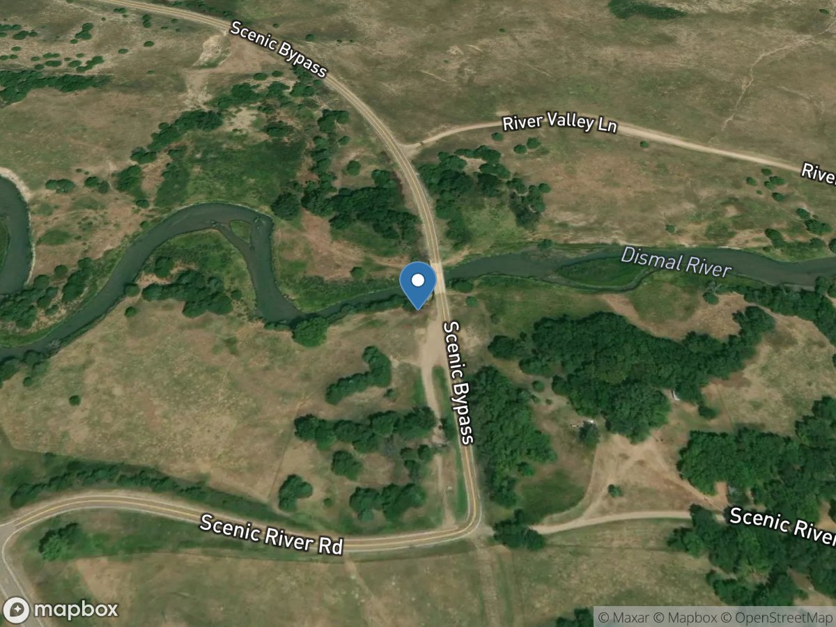 Dismal River near Thedford, Nebr. location