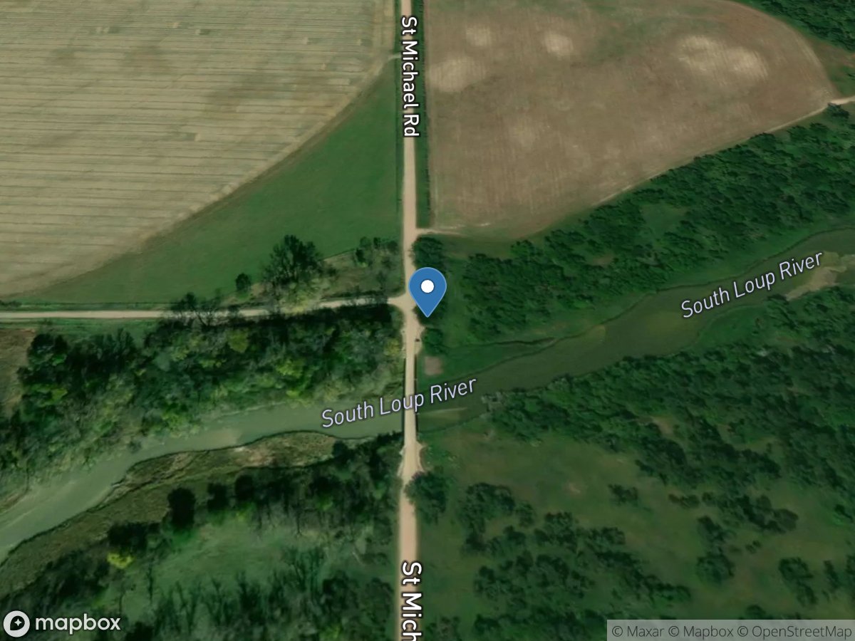 South Loup River at Saint Michael, Nebr. location
