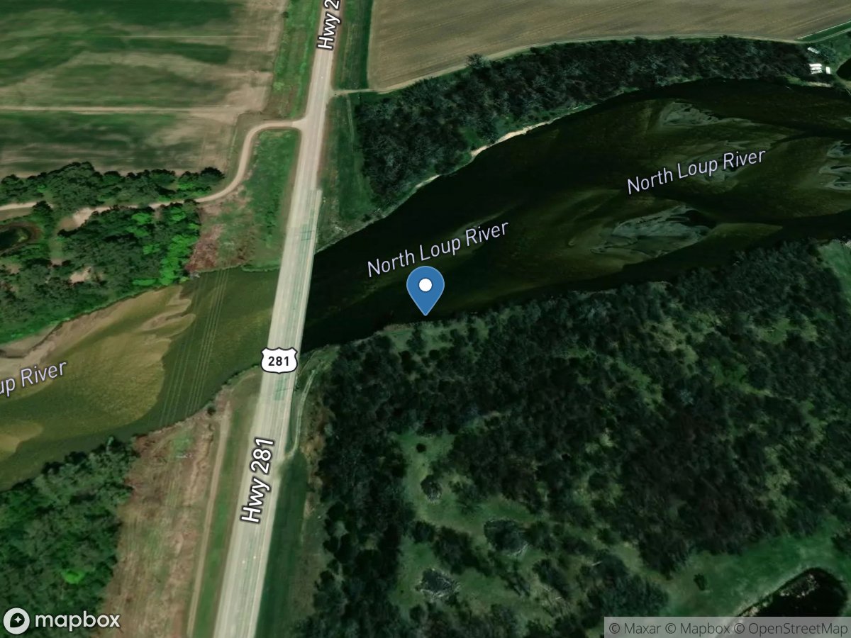 North Loup River near Saint Paul, Nebr. location