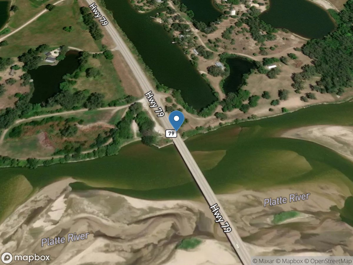 Platte River at North Bend, Nebr. location