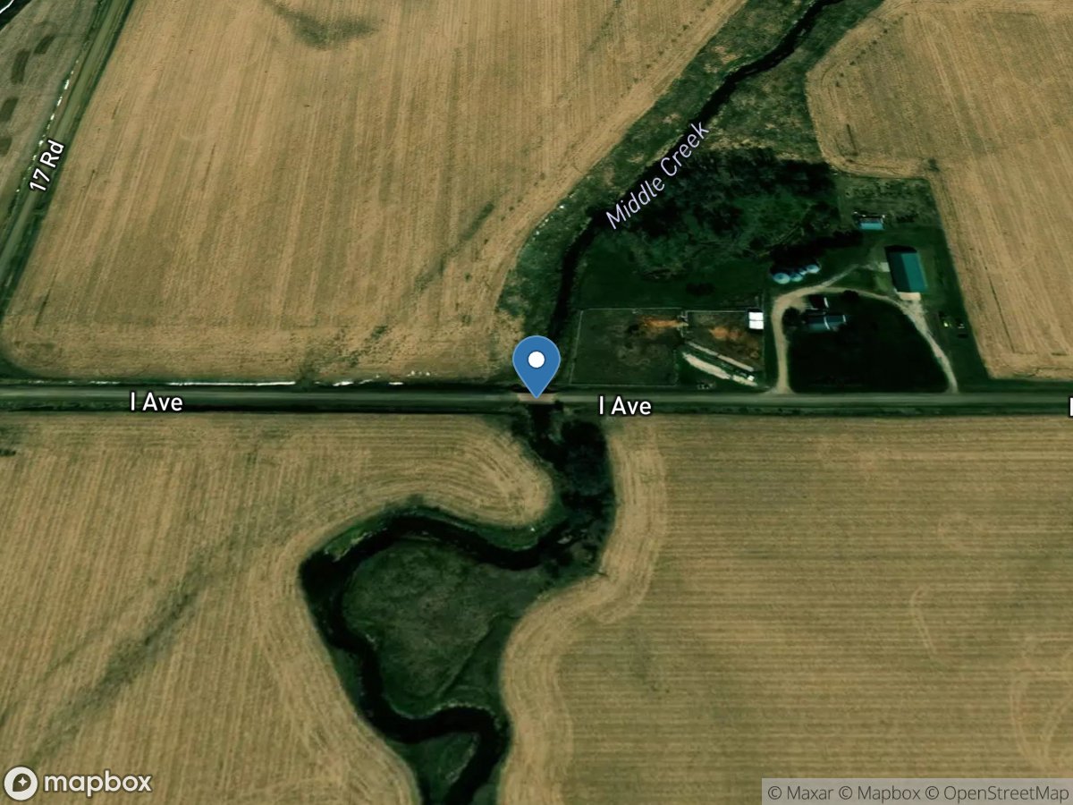 Middle Creek at Thurston, Nebr. location