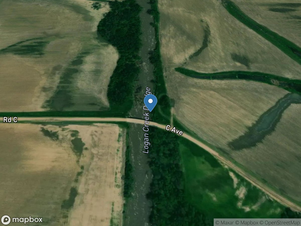 Logan Creek near Uehling, Nebr. location