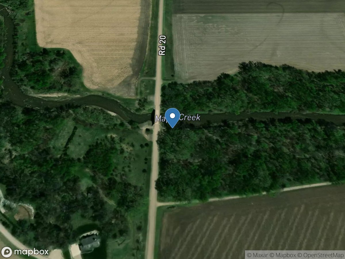 Maple Creek near Nickerson, Nebr. location