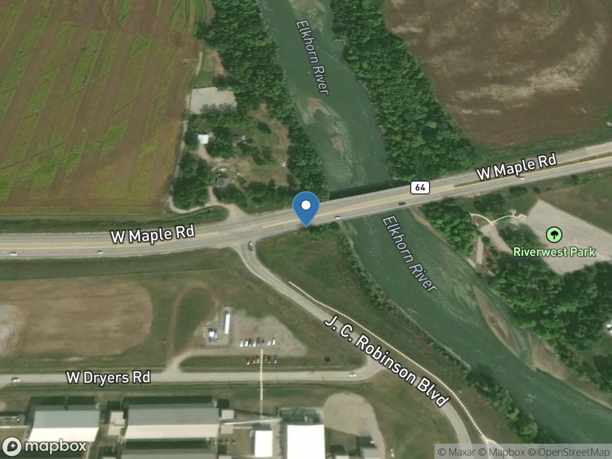 Elkhorn River at Waterloo, Nebr. location