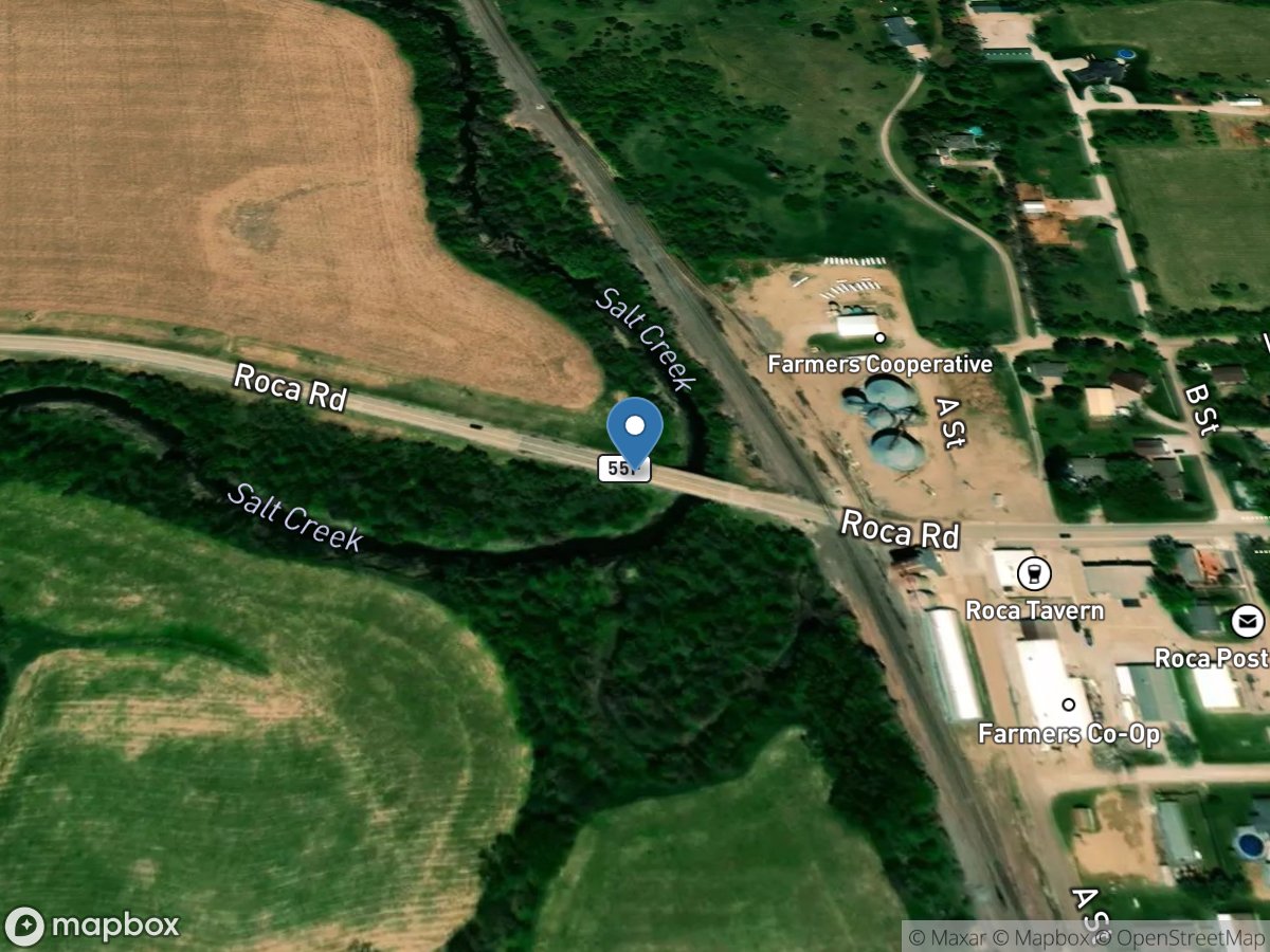 Salt Creek at Roca, Nebr. location