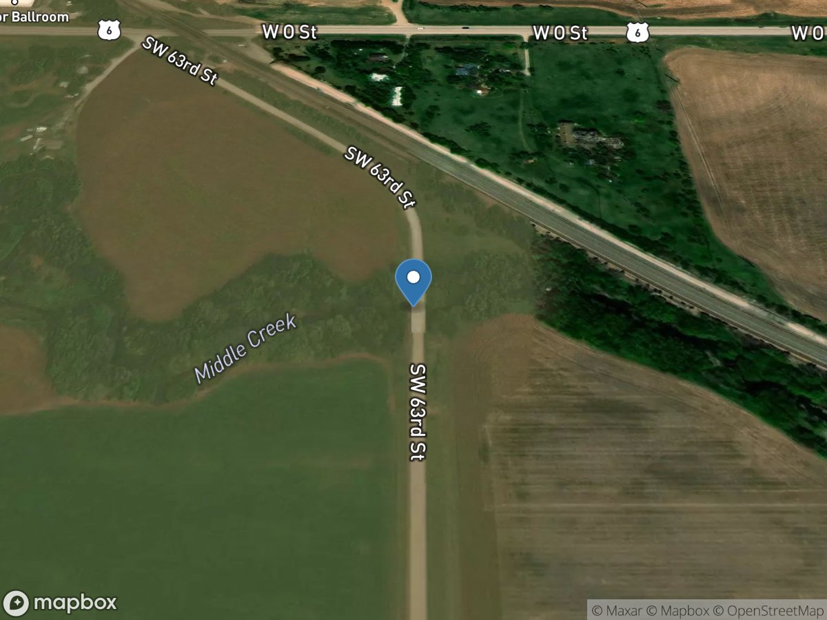 Middle Creek at Southwest 63rd Street at Lincoln, Nebr. location