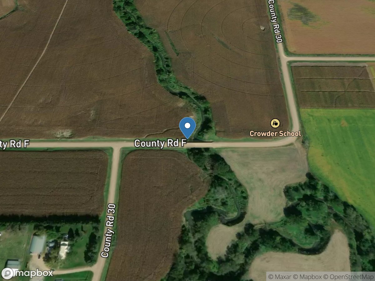 North Oak Creek near Touhy, Nebr. location