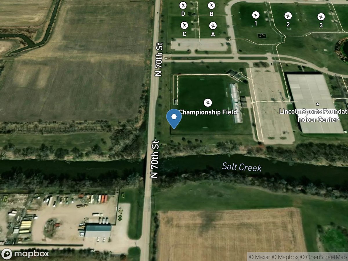 Salt Creek at 70th Street at Lincoln, Nebr. location