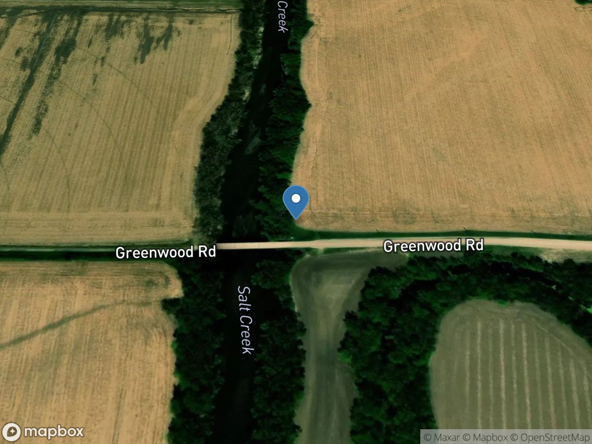 Salt Creek at Greenwood, Nebr. location