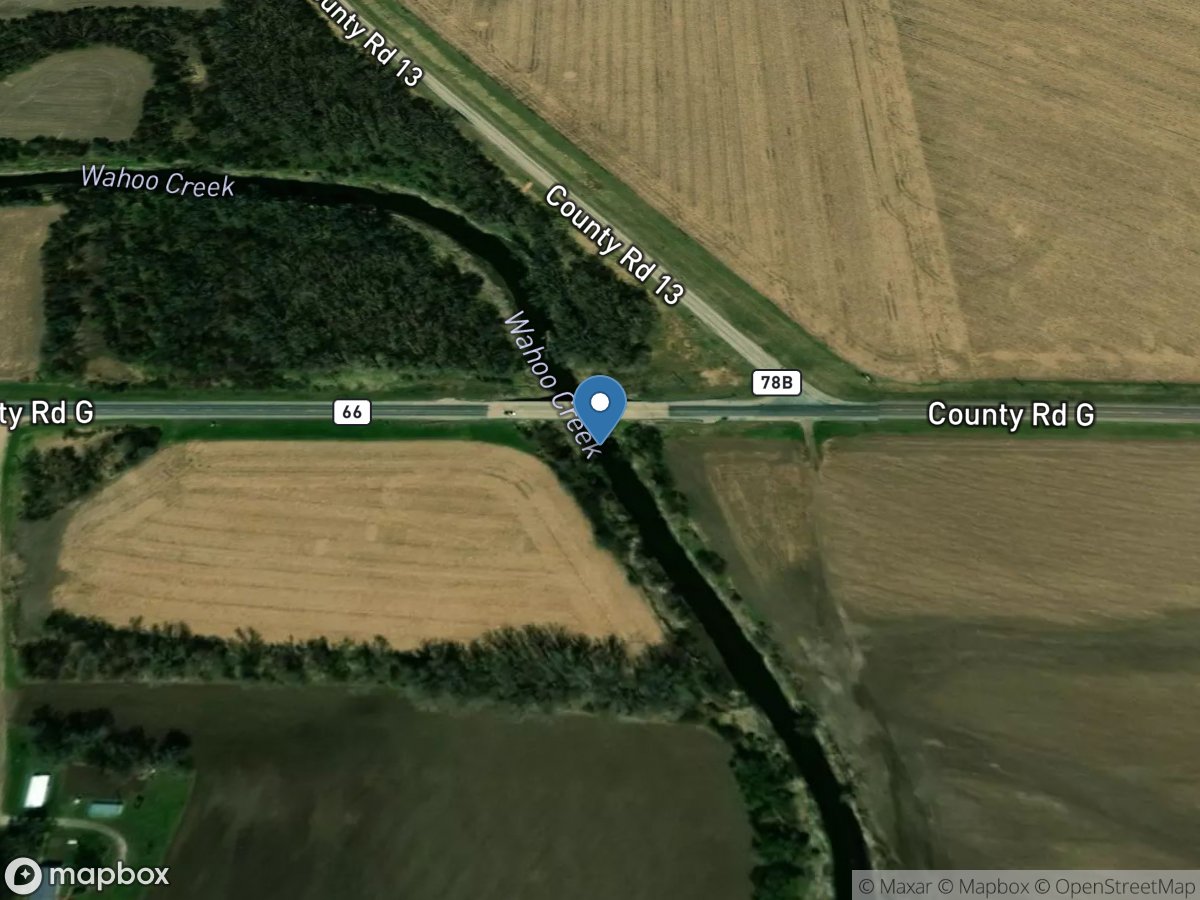 Wahoo Creek at Ithaca, Nebr. location