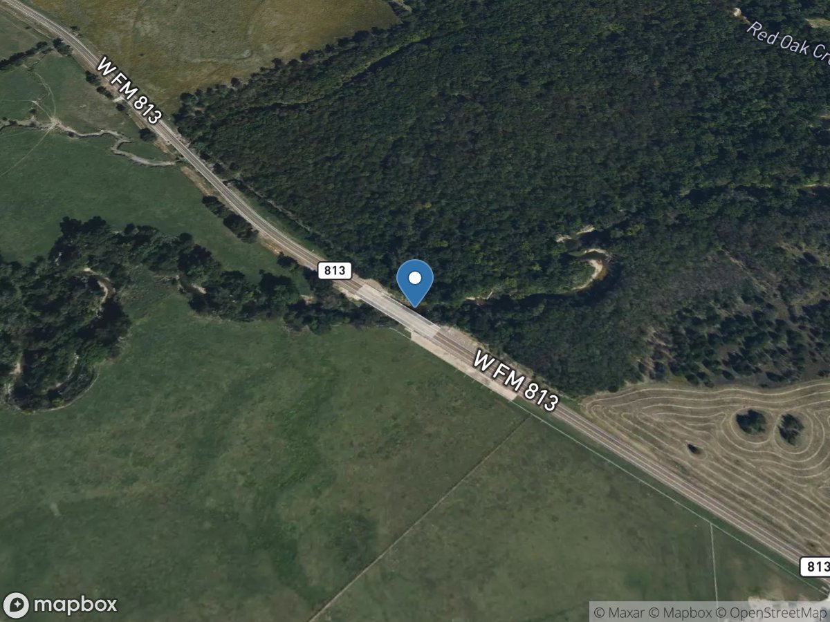 Red Oak Creek at FM 813 near Palmer, TX location