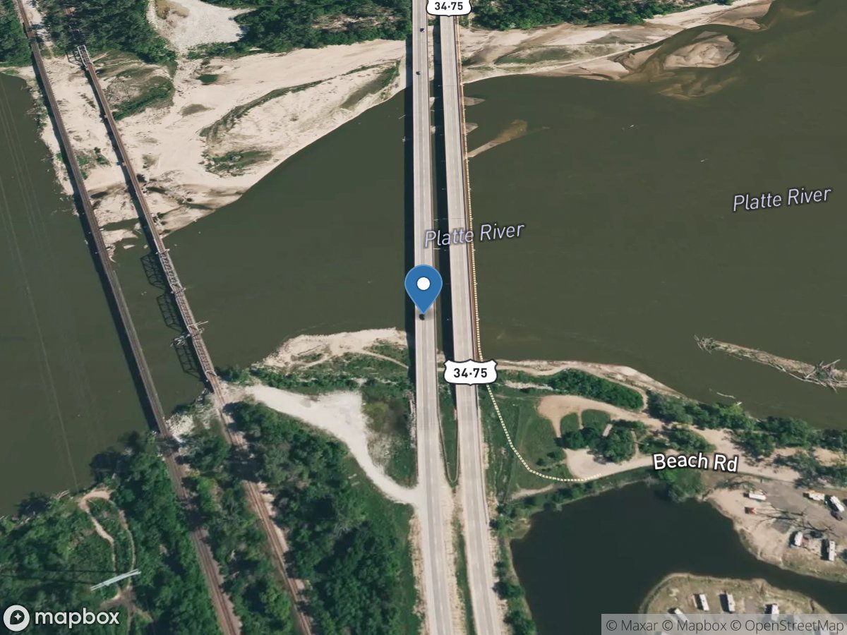 Platte River at La Platte, Nebr. location