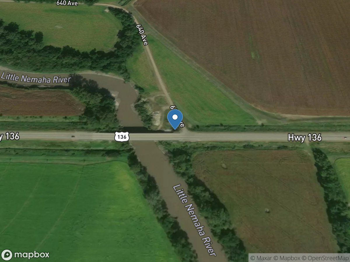 Little Nemaha River at Auburn, Nebr. location