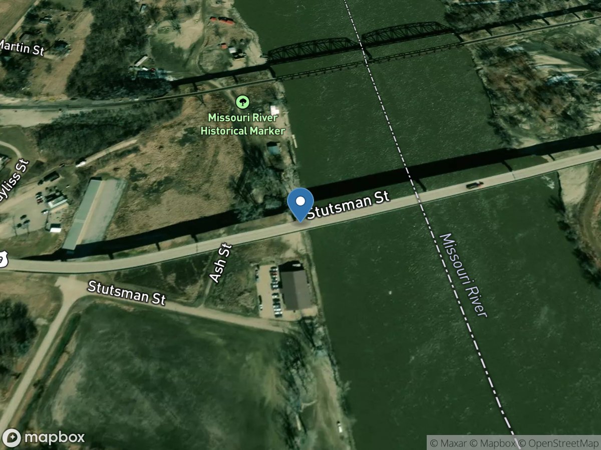 Missouri River at Rulo, NE location