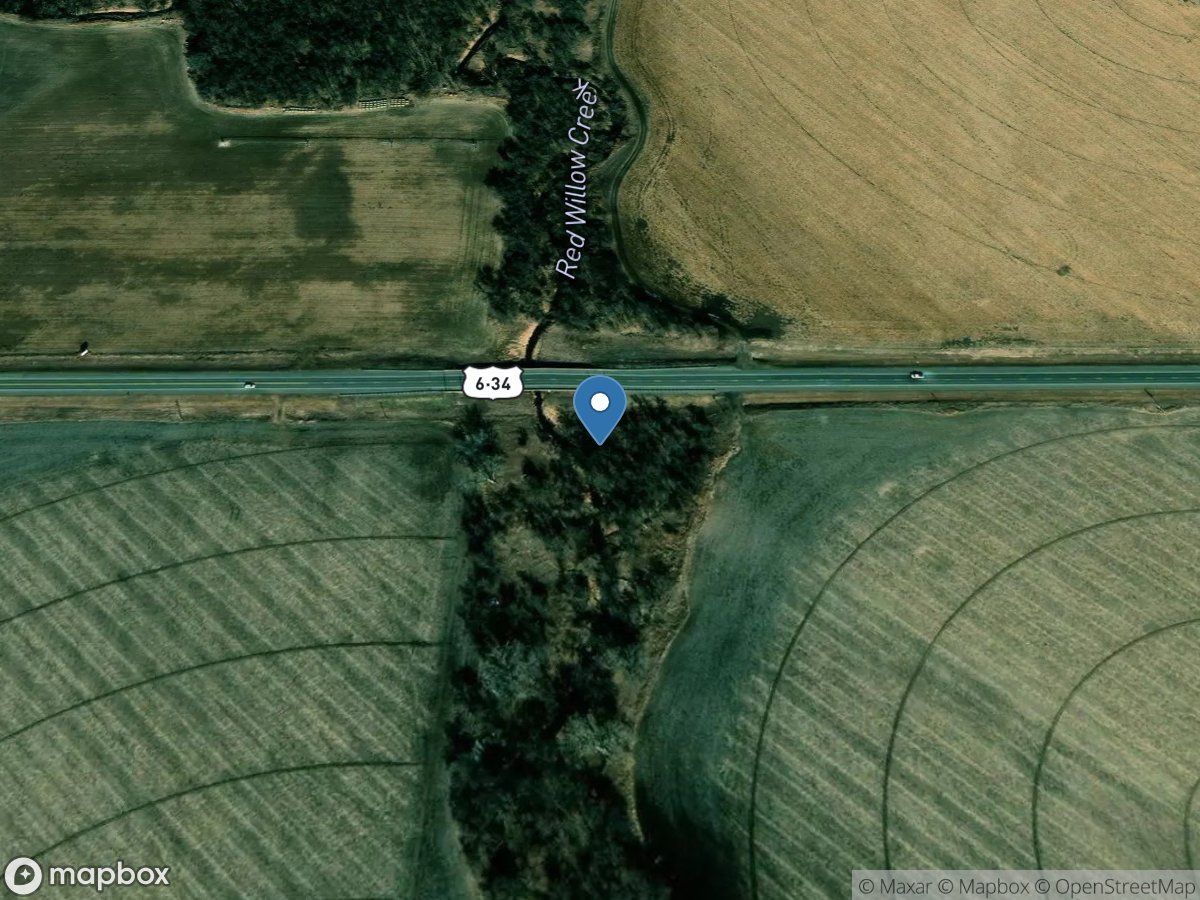 Red Willow Creek near Red Willow, Nebr. location