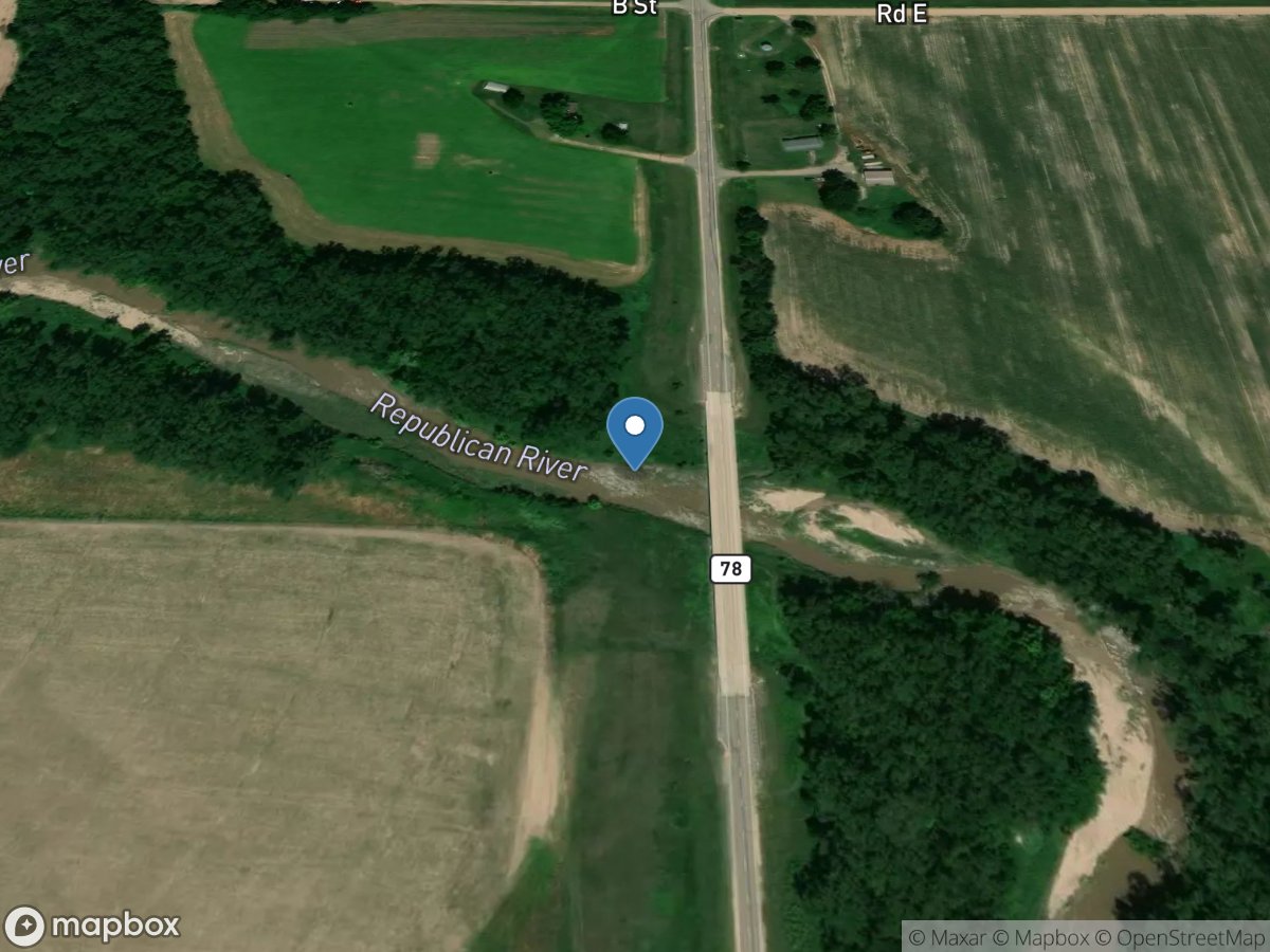 Republican River at Guide Rock, Nebr. location