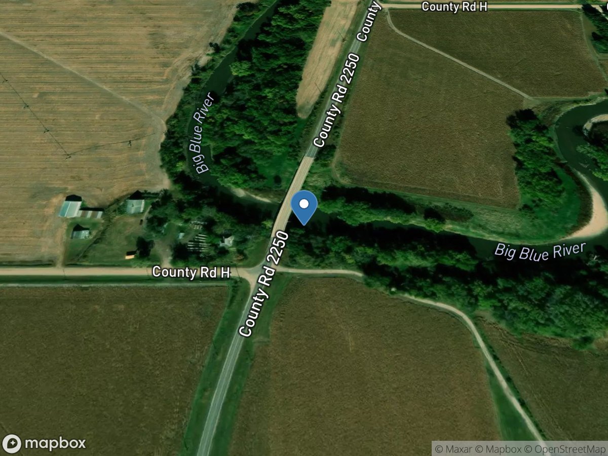 Big Blue River near Crete, Nebr. location