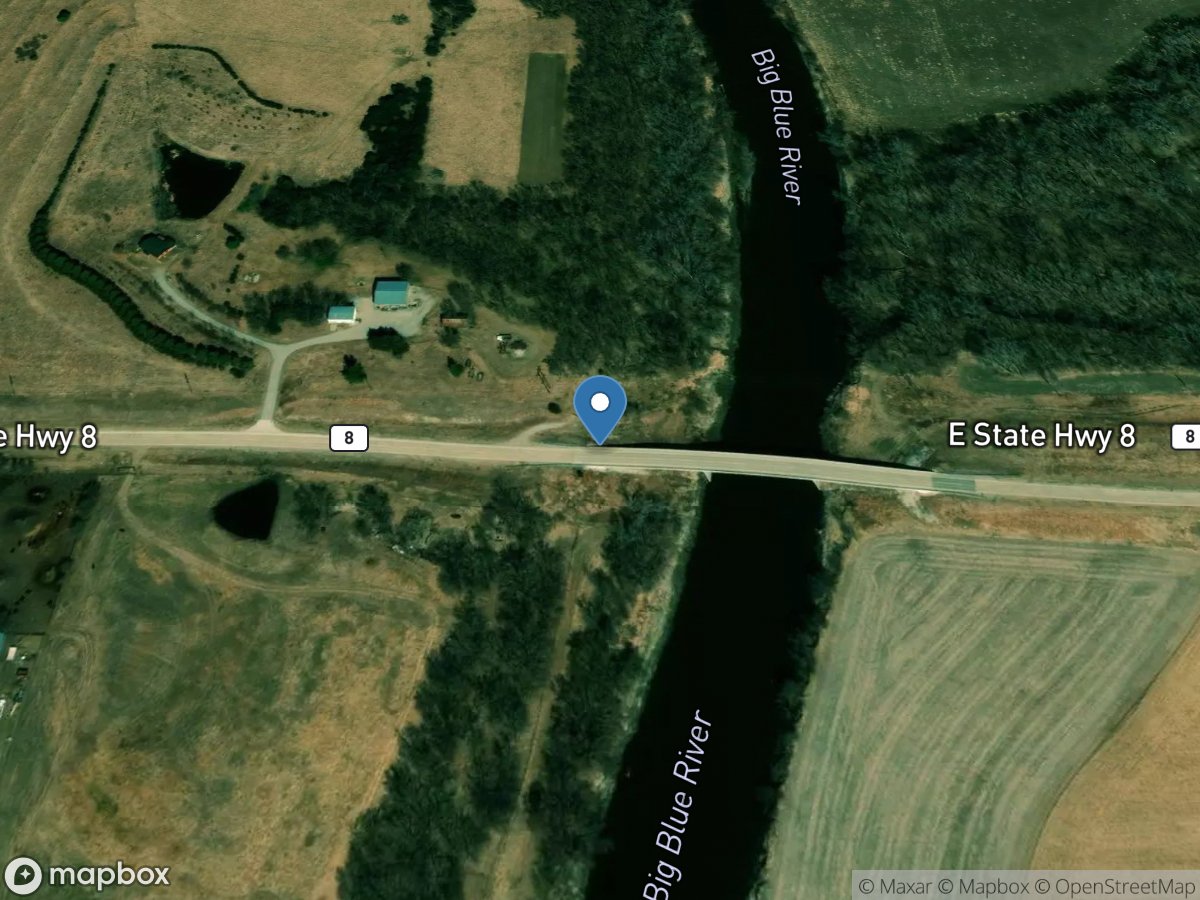 Big Blue River at Barneston, Nebr. location