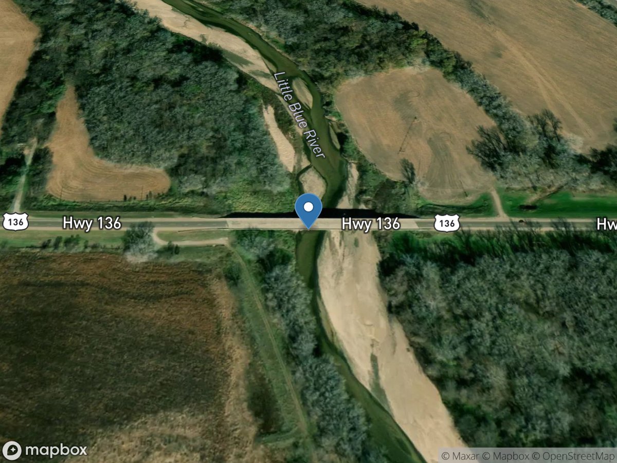 Little Blue River near Fairbury, Nebr. location