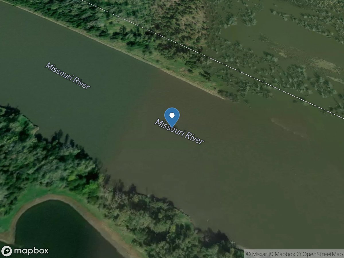 Missouri River at Indian Cave State Park, Nebr. location
