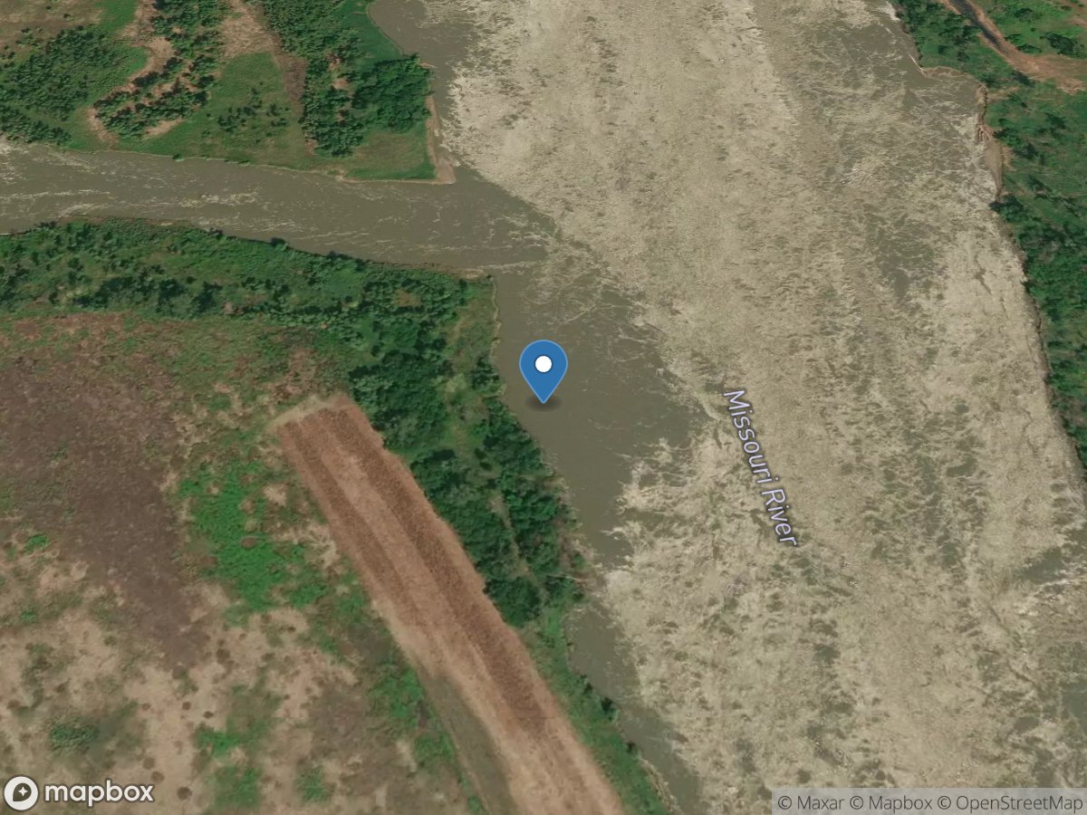 Missouri River at Kansas Chute Downstream, Nebr. location