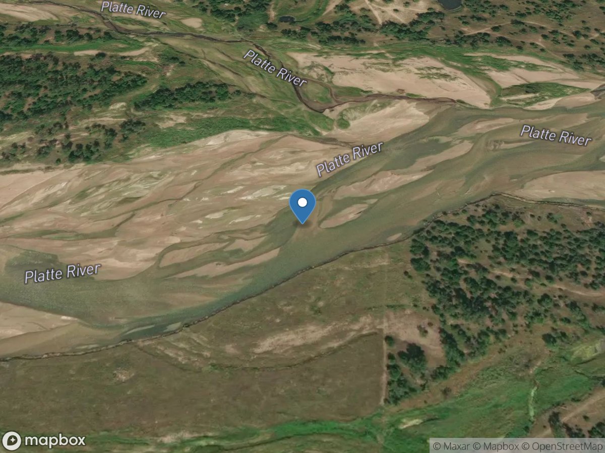 Platte River bl Jeffreys Is, near Overton, Nebr. location