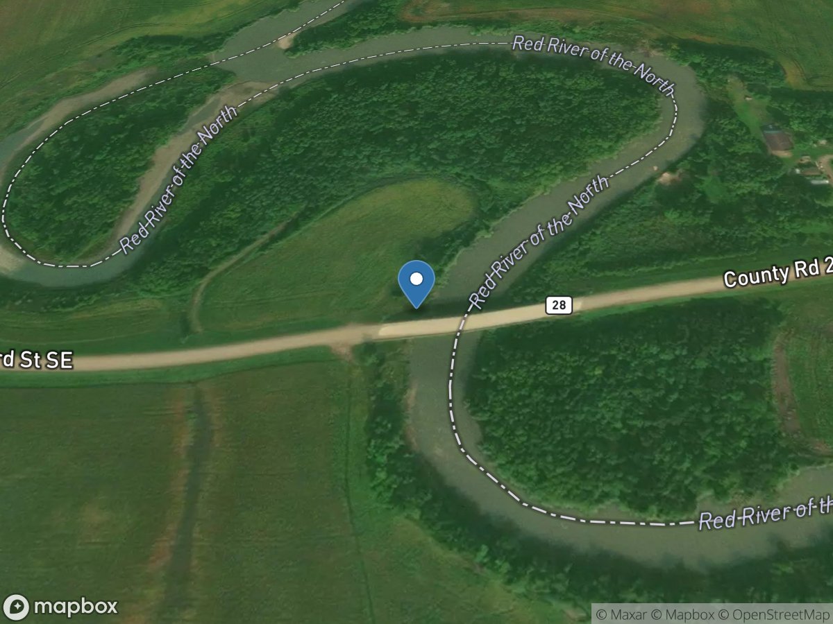 Red River of the North at Enloe, ND location