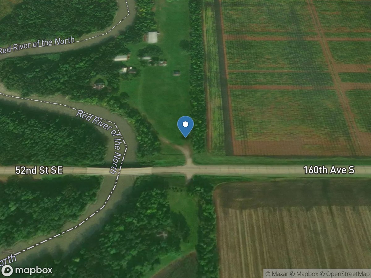 Red River of the North at Hickson, ND location