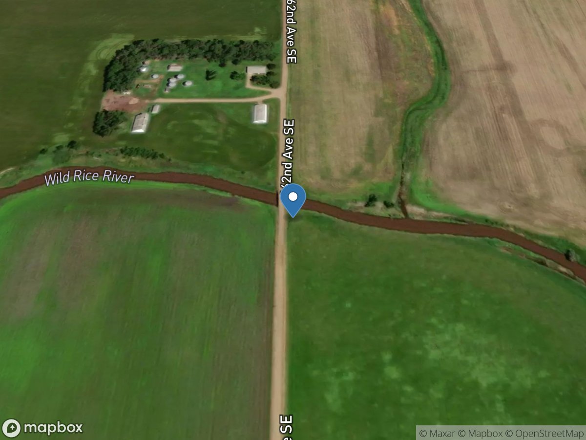 Wild Rice River near Mantador, ND location