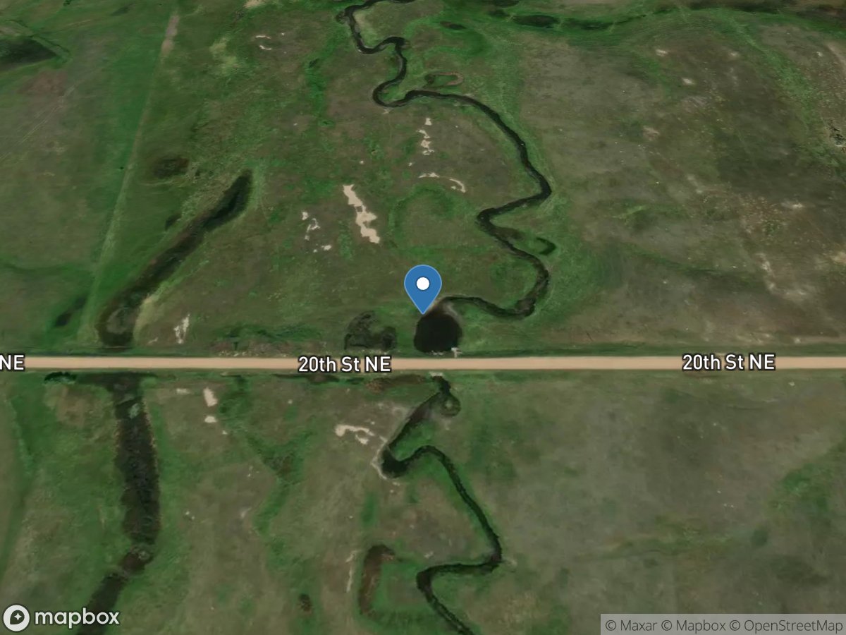 Sheyenne River above Harvey, ND location